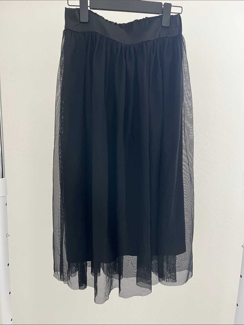 Love Fire Black Tulle Skirt Small **see description